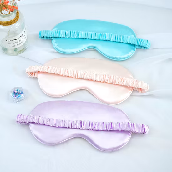 Рекламные подарки, рекламная продукция, резинка, мягкая накладка на глаза, дорожная шелковая маска для сна для сна, товары для путешествий (G8238)