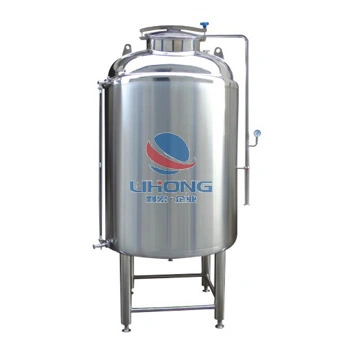 Stainless Steel Sanitary Steam Electric Heating and Cooling Double Jacketed Aging Fermentation Reactor Mixing Balance Buffer Fermenter Fermentor Storage Tank